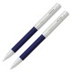 Parure Stylo et Porte-mine Greenwich Bleu-Chrome Franklin Covey