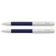 Parure Stylo et Porte-mine Greenwich Bleu-Chrome Franklin Covey